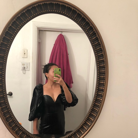 NWT rotate faux leather dress - Picture 7 of 7